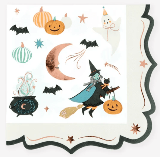 Ornate Edge Halloween Large Napkins 16ct