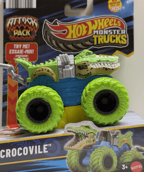 Hot Wheels Monster Truck Attack Pack Assortment - Crocovile