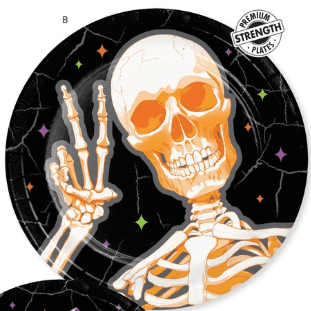8.75" Halloween Plates - Radiant Reaper 8ct
