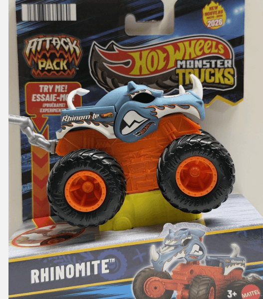 Hot Wheels Monster Truck Attack Pack Assortment - Rhinomite