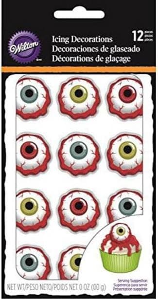 Bloody Eyeball Icing Decorations
