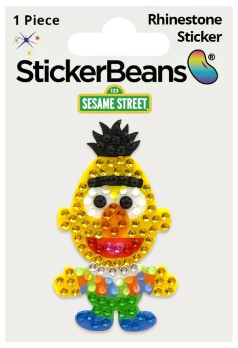Bert Sesame Street- Rhinestone Sticker