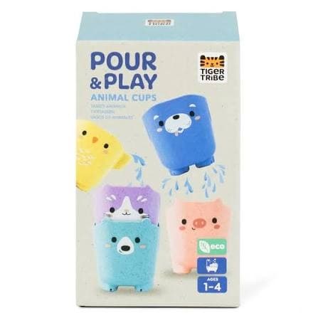 Tiger Tribe Pour & Play Animal Cups (5pcs)
