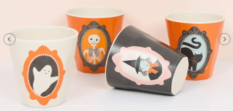 Halloween Portrait Reusable Cups Set of 4