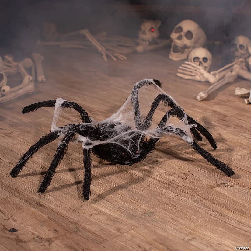 31.5 Animated Walking Spider w/Web