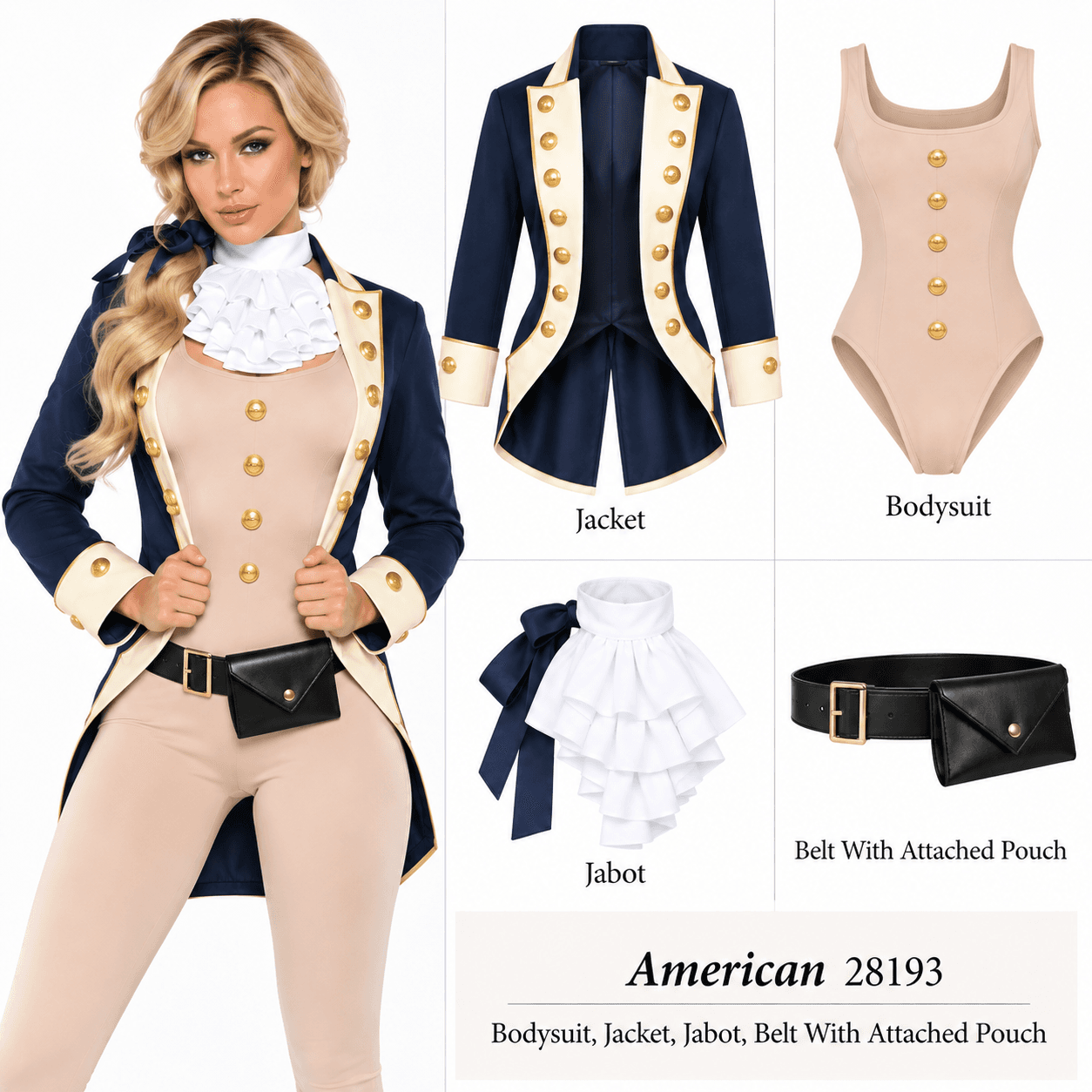 Americana Women Costume - L