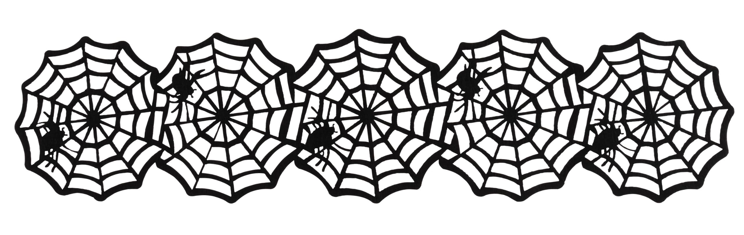 Felt Spiderweb Table Cover