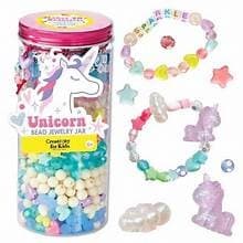 Bead Jar Assortment Creativity For Kids - Creativity for Kids Unicorn Bead Jewelry Jar: Craft Kit with Beads & Cord for Ages 6+