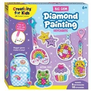 Creativity for Kids Big Gem Diamond Painting Keychains