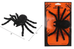 8" Halloween Fuzzy Spider
