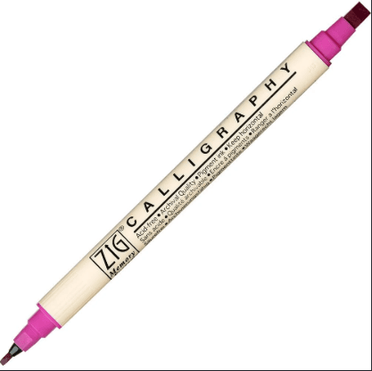 Zig Calligraphy Marker Pure Pink