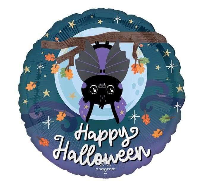17" Halloween Twilight Bat Balloon Round