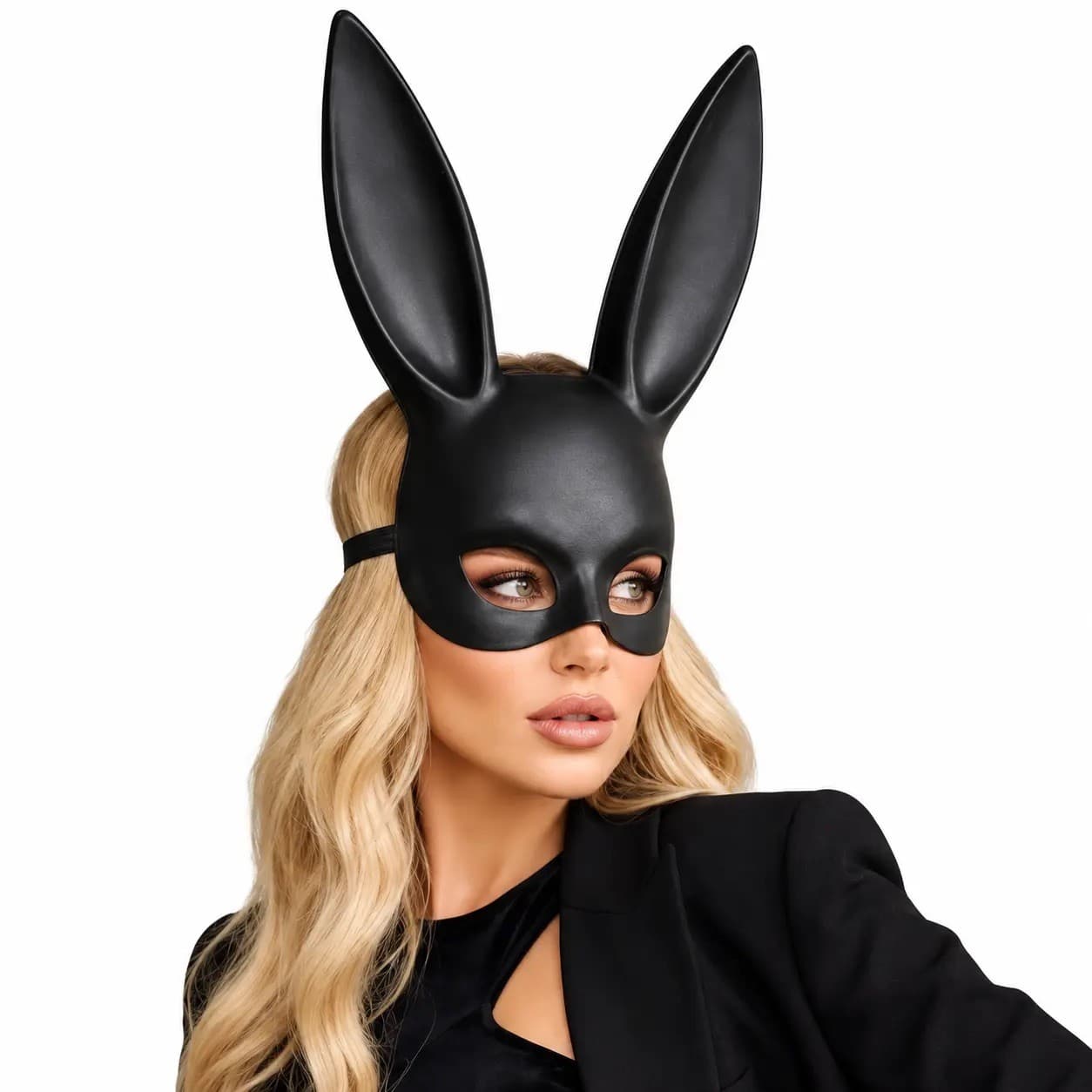 Black Bunny Mask