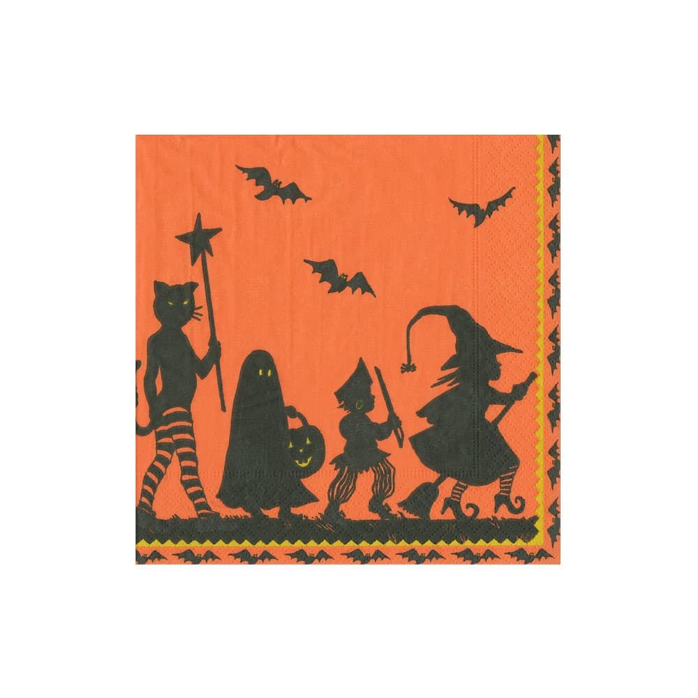 Cocktail Napkin Halloween Parade Recycled - 20 napkins per package