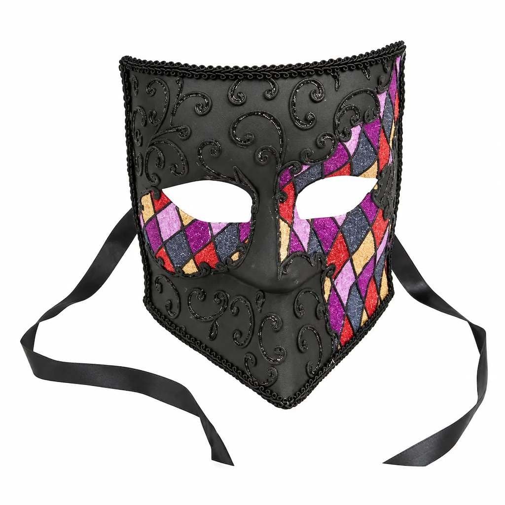 Black Bauta Masquerade Mask