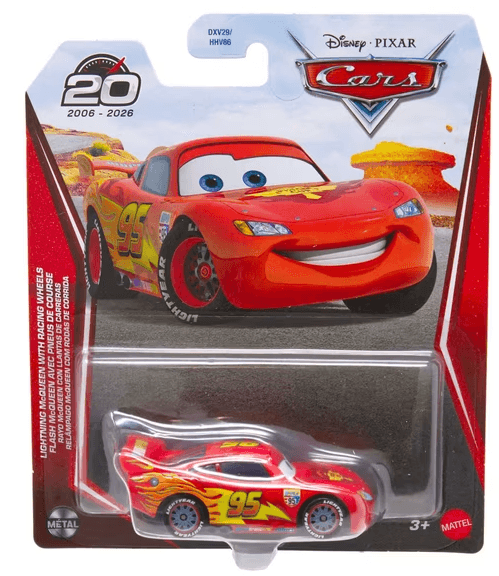 Disney Pixar Cars Assortment - Lightning Mcqueen w/Racing Wheels