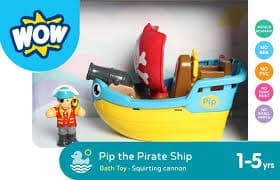 Wow Toys Pip The Pirate Ship Bath Toy Set