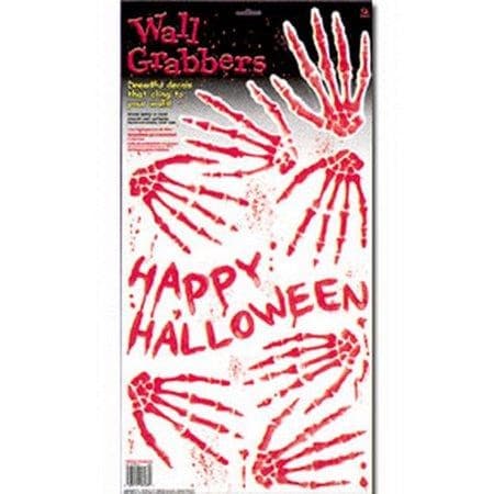 Amscan Bloody Hands Wall Décor 23-3/4 12-1/4 Red/White