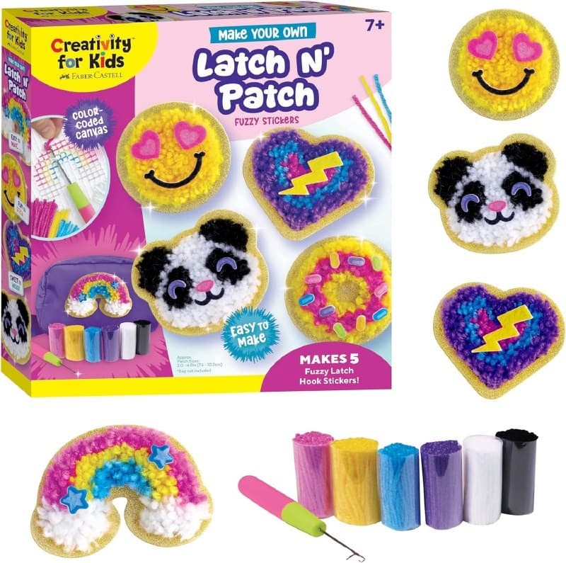 Creativity For Kids Latch N' Patch- Fuzzy Stickers