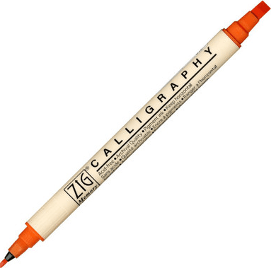 Zig Calligraphy Markers Pure Orange